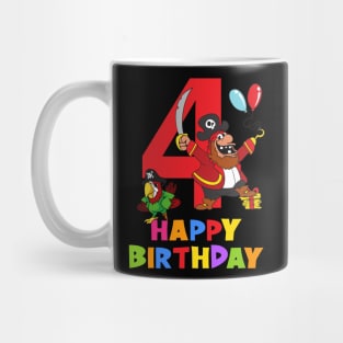 4th Birthday Party 4 Year Old Four Years Mug